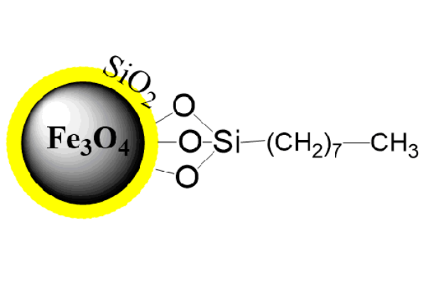 Si-C8 辛基修饰磁珠, 10 mg/ml 在无水乙醇中, 360 - 440 nm