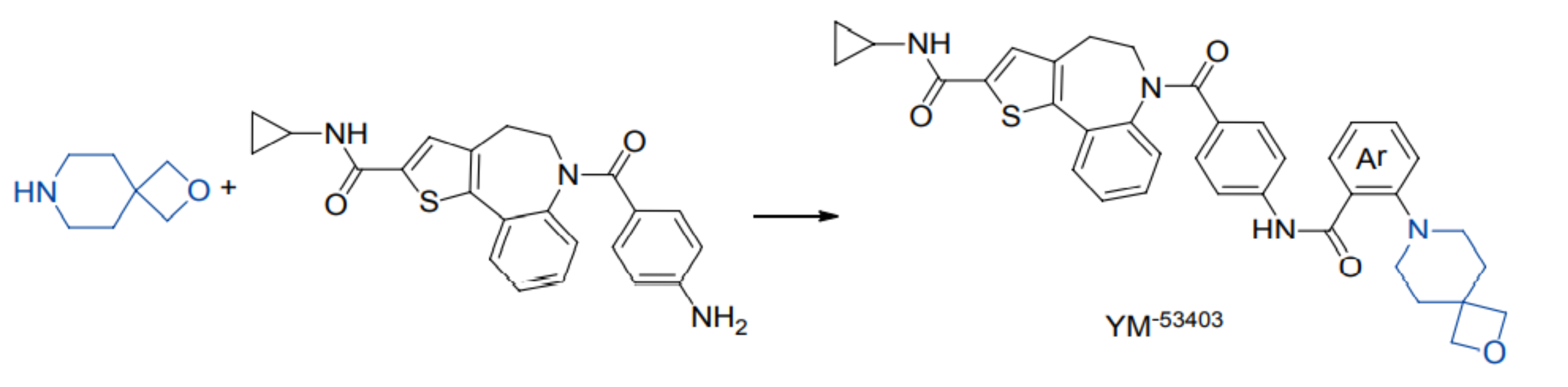 [6+4]螺环化合物用于修饰衍生，提高YM-53403的抗病毒活性
