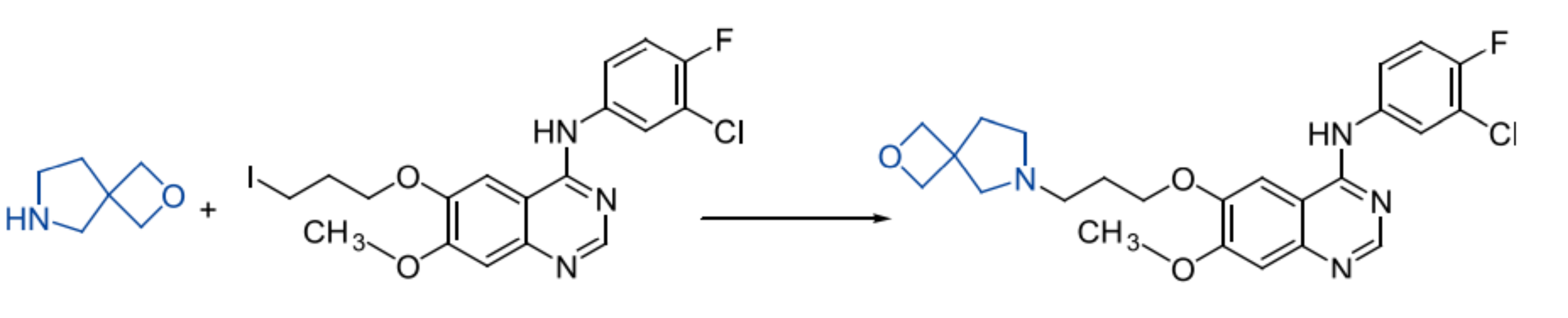 [5+4]螺环化合物修饰4-苯胺基喹唑啉衍生物
