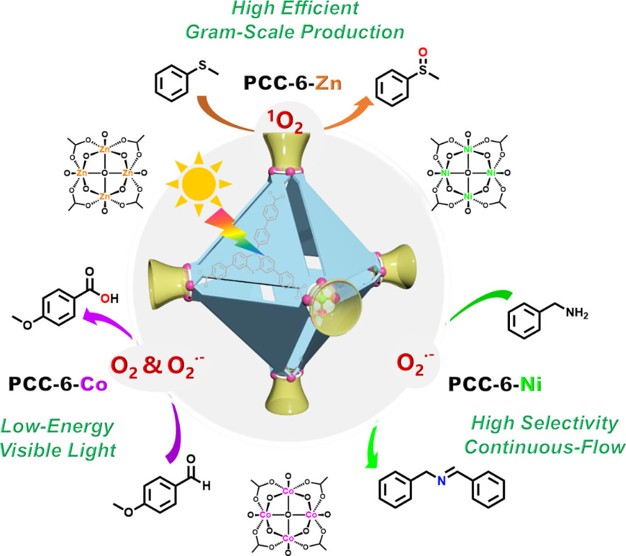 图2 PCC-6-M应用于多种光催化氧化反应<sup>[1]</sup>
