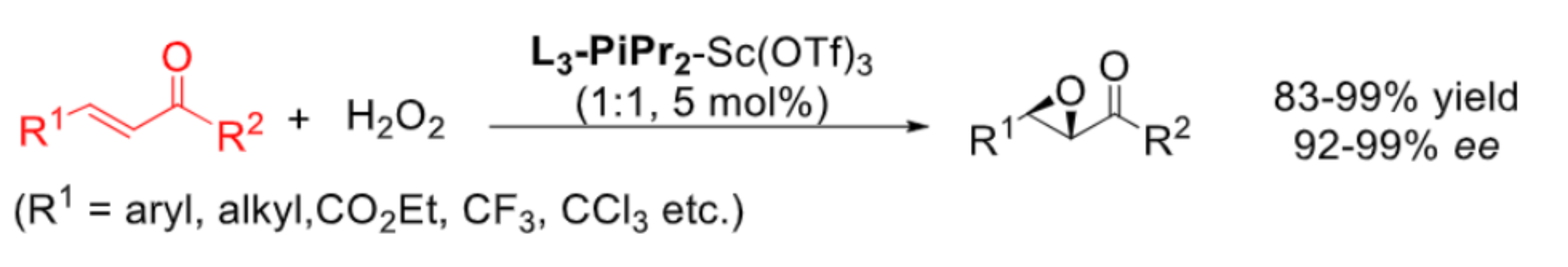 α,β-不饱和羰基化合物的环氧化<sup>[4]</sup>